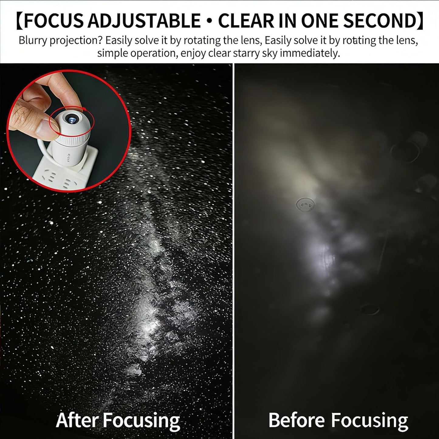 Galaxy Projector stars projection
